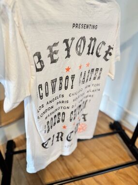 Beyoncé Cowboy Carter White Graphic Short Sleeve Tee